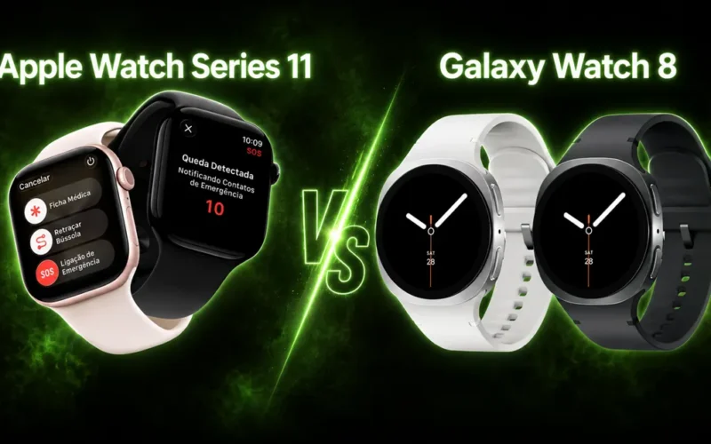 Apple Watch Series 11 vs Galaxy Watch 8: qual smartwatch vale mais a pena em 2026?